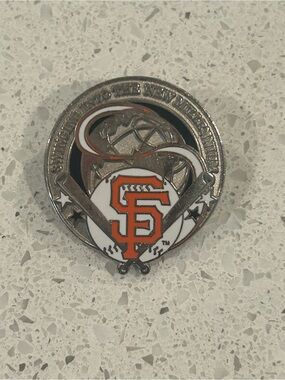 San Francisco Giants Enamel Logo Lapel Pin - Orange & White